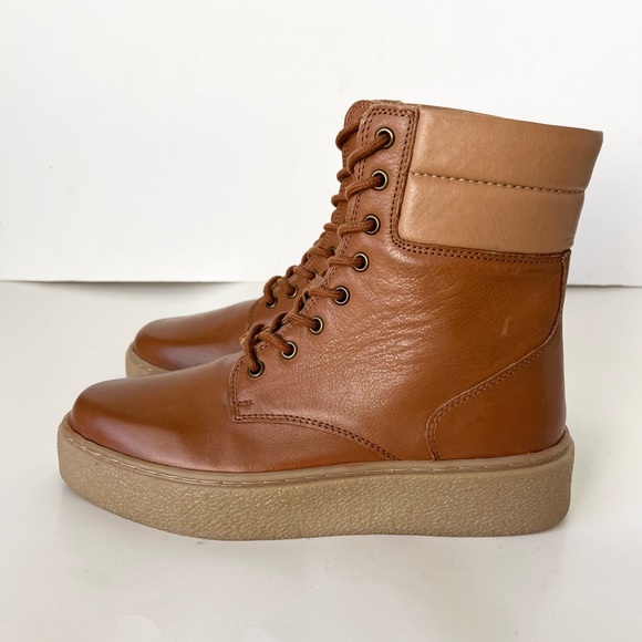 Roolee just wandering leather lace up platform boots 7 NEW - Picture 5 of 14